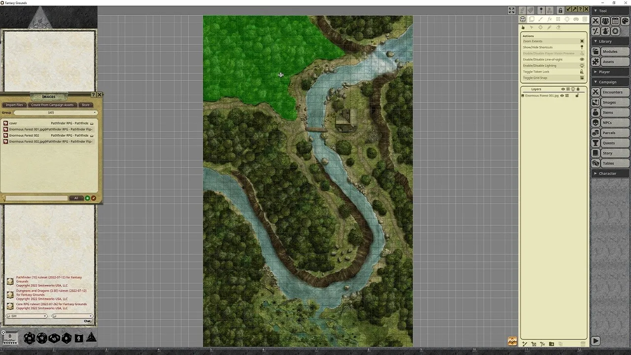 Fantasy Grounds - Pathfinder RPG - Pathfinder Flip-Mat: Enormous Forest Screenshot 3