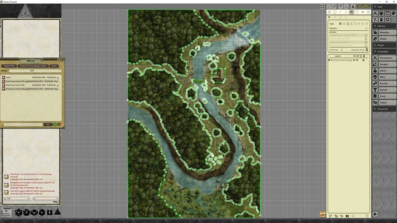 Fantasy Grounds - Pathfinder RPG - Pathfinder Flip-Mat: Enormous Forest Screenshot 2