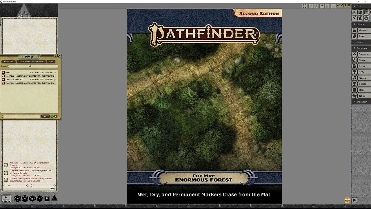 Fantasy Grounds - Pathfinder RPG - Pathfinder Flip-Mat: Enormous Forest Screenshot 4