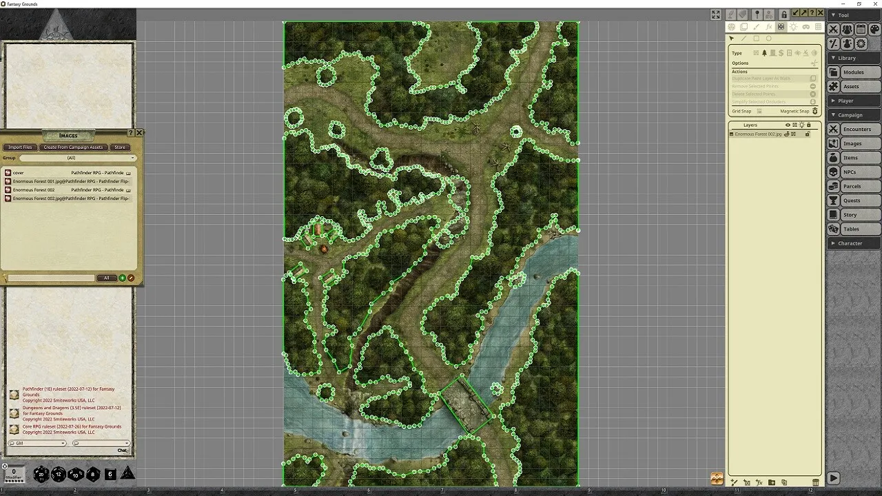 Fantasy Grounds - Pathfinder RPG - Pathfinder Flip-Mat: Enormous Forest Screenshot 0