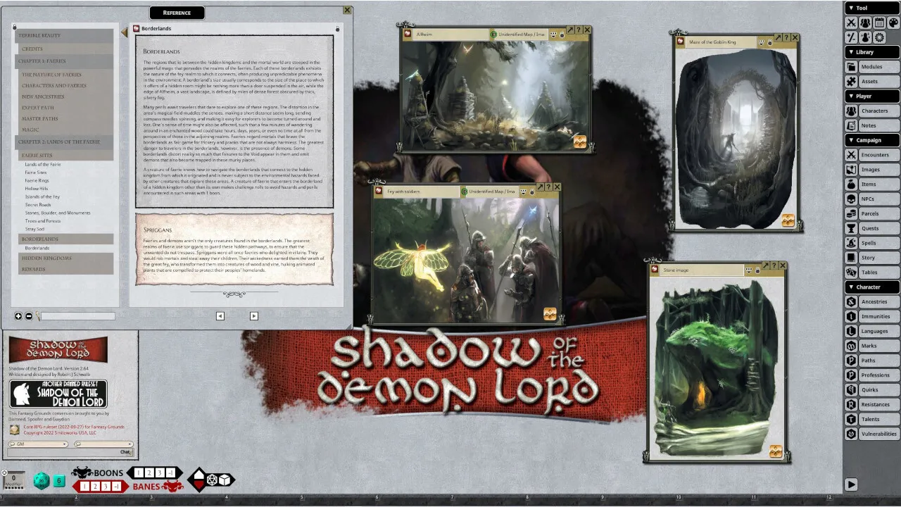 Fantasy Grounds - Shadow of the Demon Lord Terrible Beauty Screenshot 8