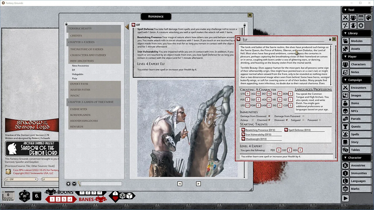 Fantasy Grounds - Shadow of the Demon Lord Terrible Beauty Screenshot 0