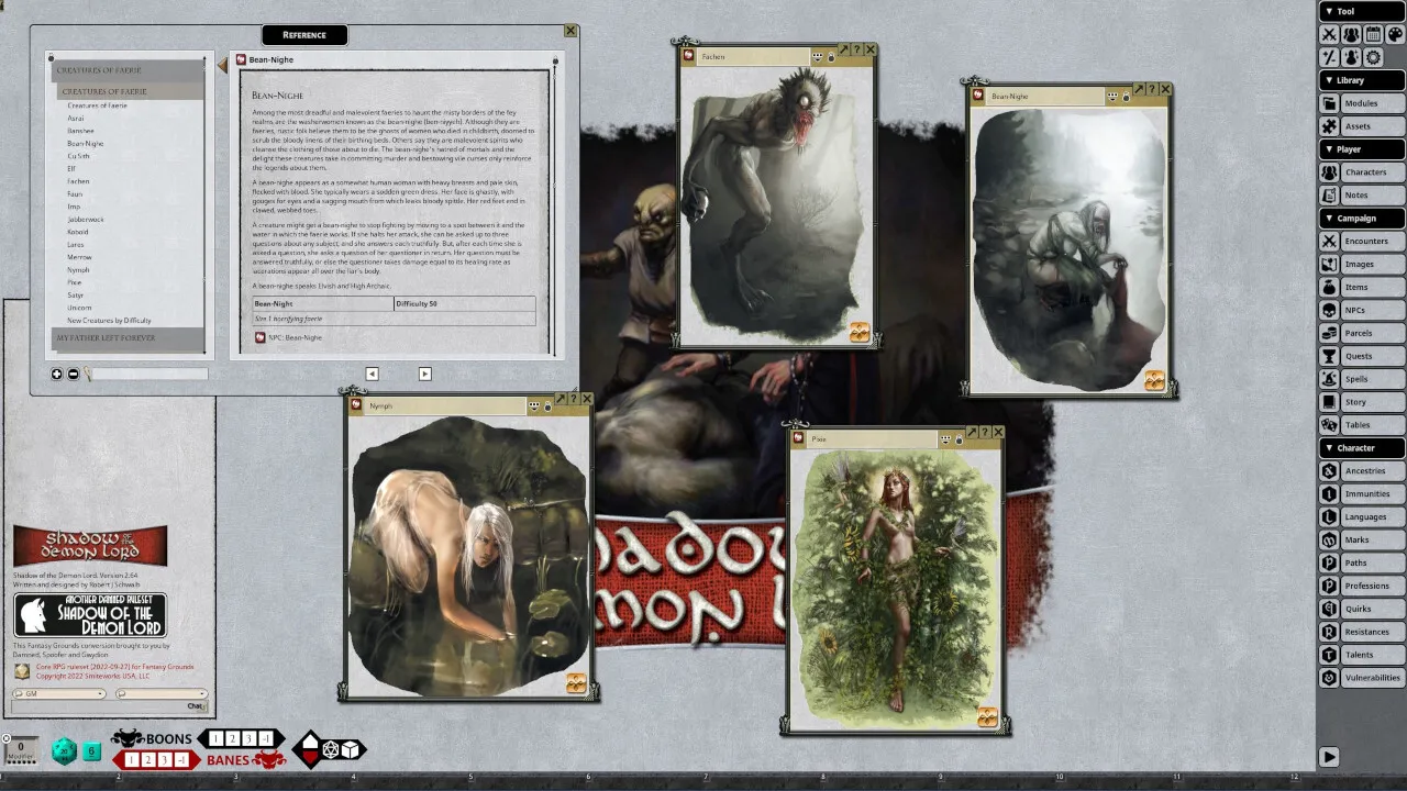 Fantasy Grounds - Shadow of the Demon Lord Terrible Beauty Screenshot 6