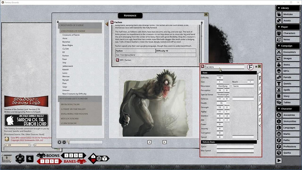 Fantasy Grounds - Shadow of the Demon Lord Terrible Beauty Screenshot 4