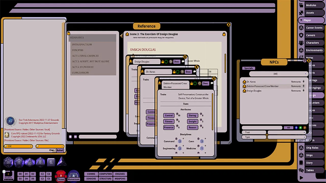 Fantasy Grounds - Star Trek Adventures: Remnants Screenshot 2