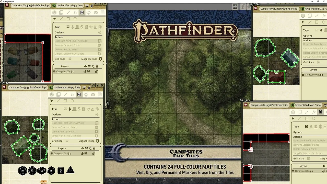 Fantasy Grounds - Pathfinder RPG - Pathfinder Flip-Tiles - Campsite Screenshot 4
