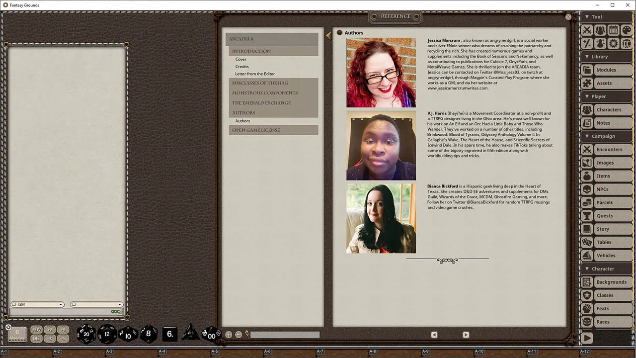 Fantasy Grounds - Arcadia Issue 008 Screenshot 1