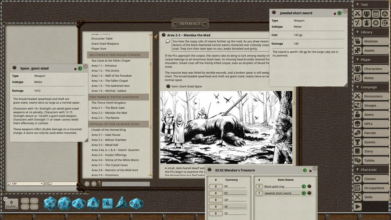 Fantasy Grounds - Dungeon Crawl Classics #72: Beyond the Black Gate Screenshot 0