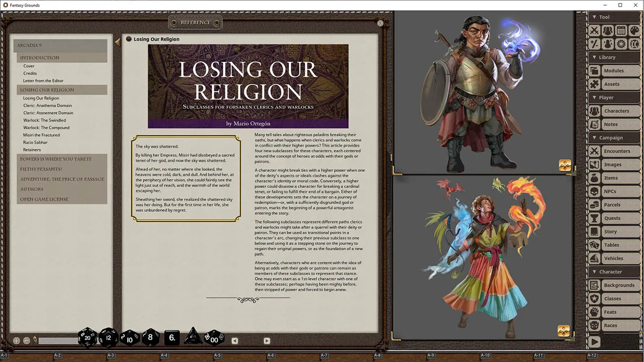 Fantasy Grounds - Arcadia Issue 009 Screenshot 4