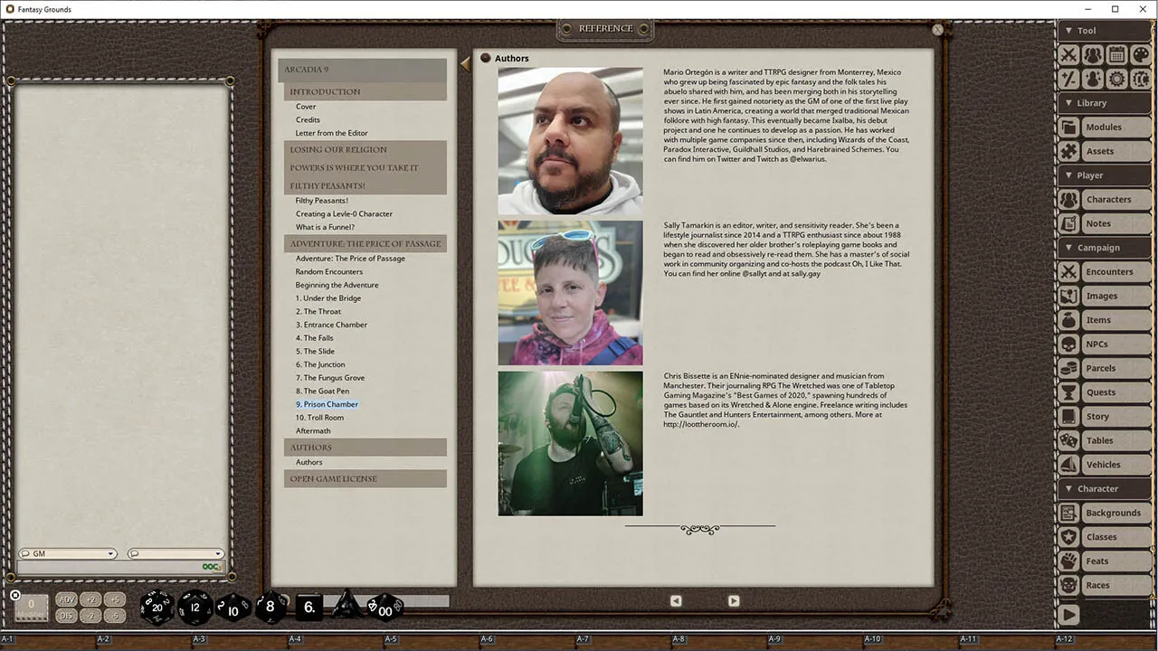 Fantasy Grounds - Arcadia Issue 009 Screenshot 0