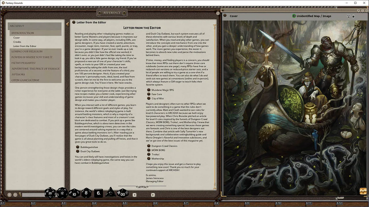 Fantasy Grounds - Arcadia Issue 009 Screenshot 3