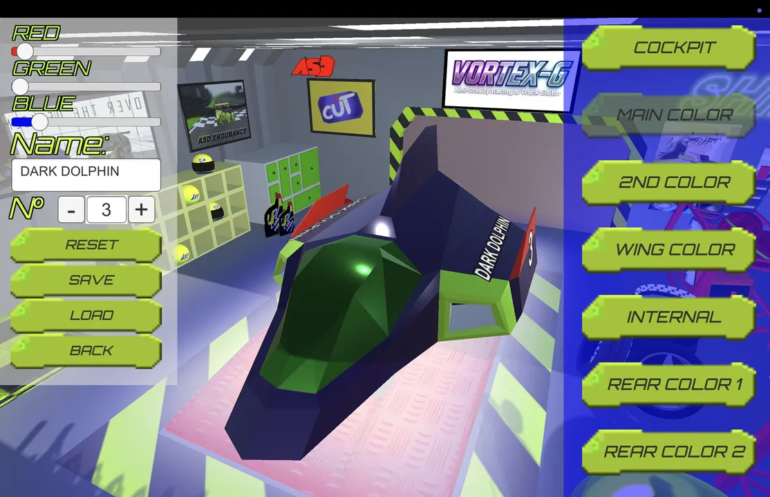 VORTEX-G: Anti-Gravity Racing & Track Editor Demo Screenshot 5