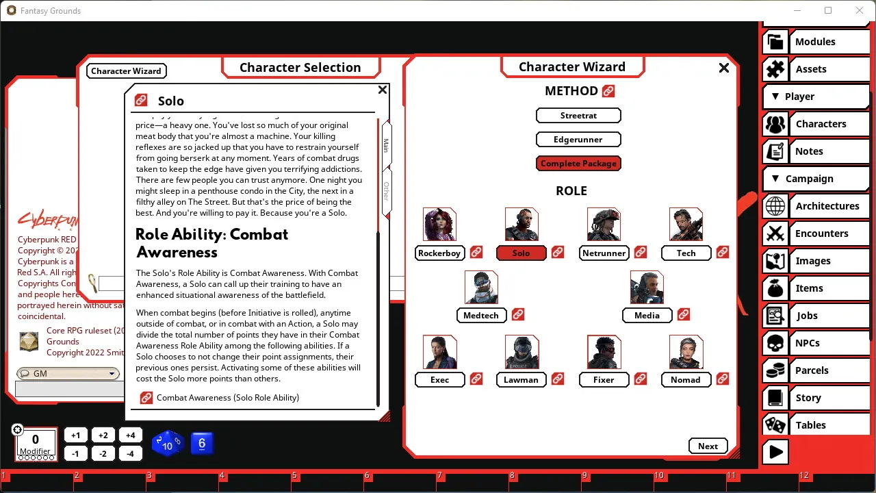 Fantasy Grounds - Cyberpunk Red: Core Rulebook Screenshot 4