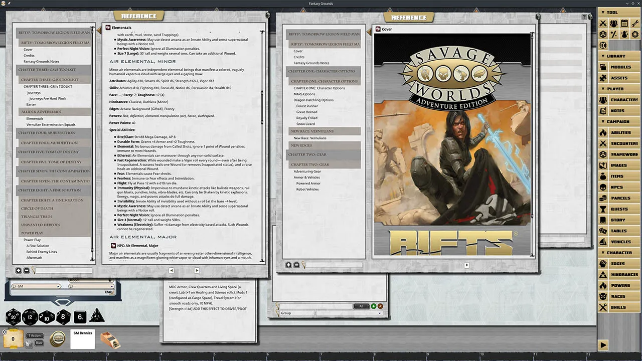 Fantasy Grounds - Savage Rifts(R): Tomorrow Legion Field Manual Screenshot 2