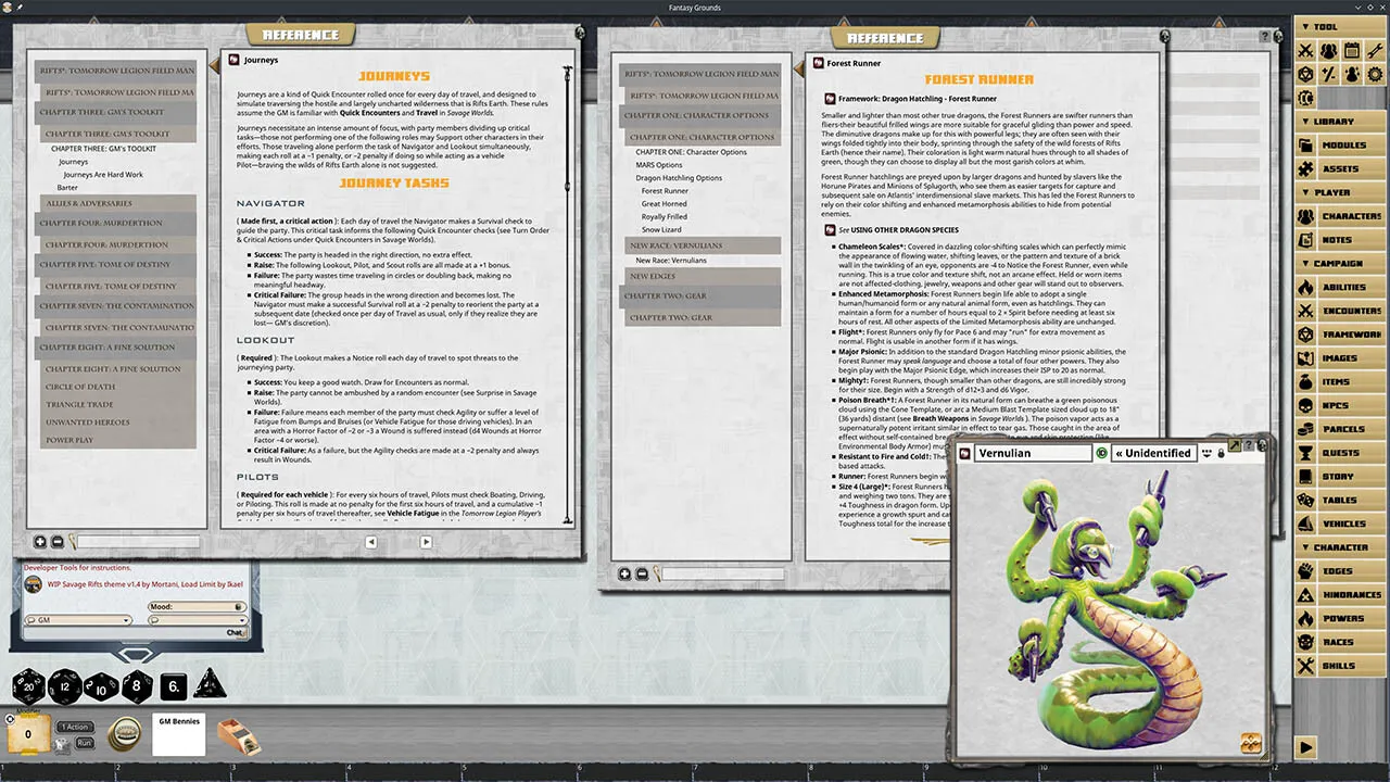 Fantasy Grounds - Savage Rifts(R): Tomorrow Legion Field Manual Screenshot 4