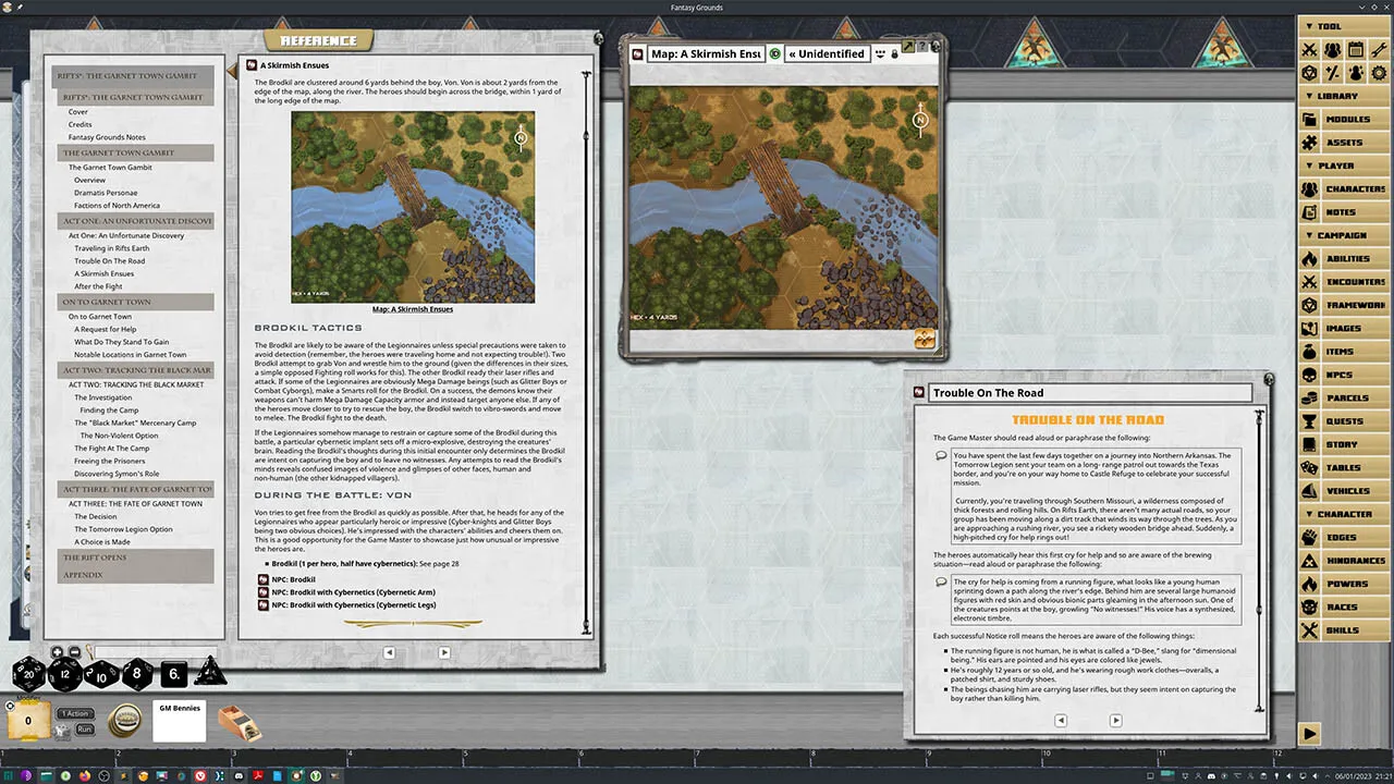 Fantasy Grounds - Rifts: The Garnet Town Gambit (Revised Edition) Screenshot 0