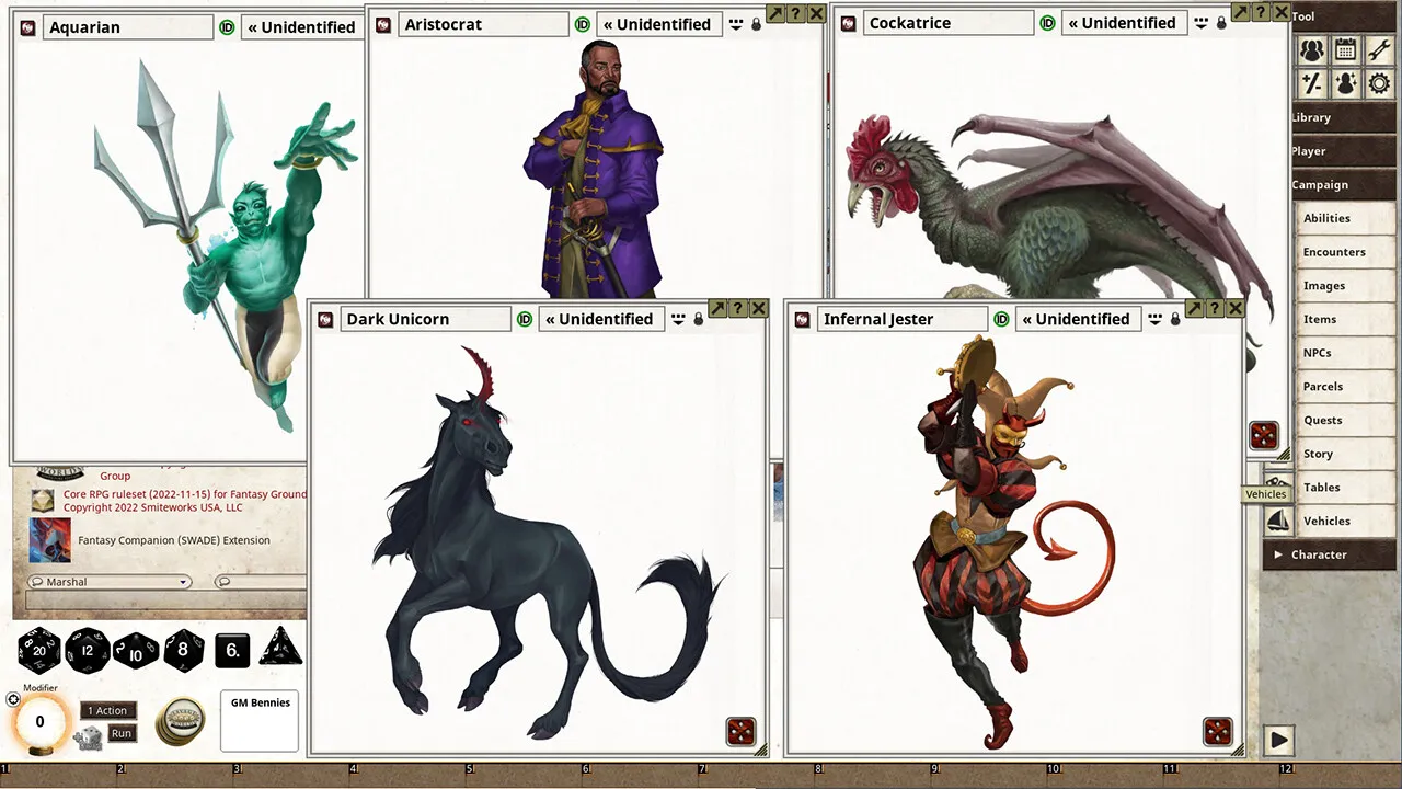 Fantasy Grounds - Fantasy Companion (SWADE) Screenshot 0