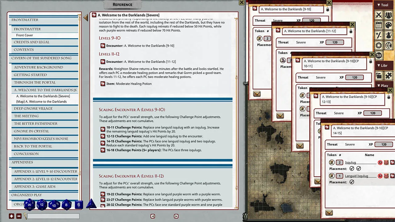 Fantasy Grounds - Pathfinder 2 RPG - Pathfinder Society Scenario #3-15: Cavern of the Sundered Song Screenshot 1