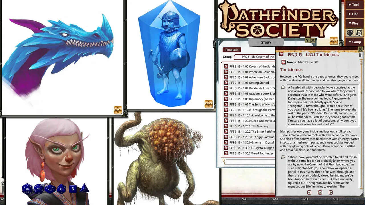 Fantasy Grounds - Pathfinder 2 RPG - Pathfinder Society Scenario #3-15: Cavern of the Sundered Song Screenshot 2