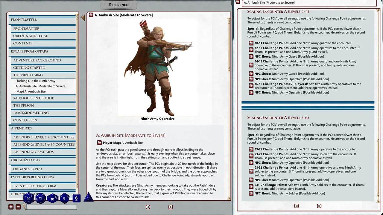 Fantasy Grounds - Pathfinder 2 RPG - Pathfinder Society Scenario #3-16: Escape from Oppara Screenshot 4