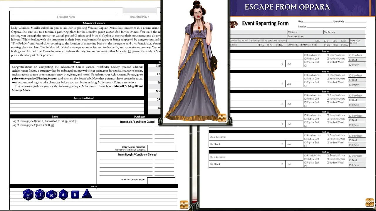 Fantasy Grounds - Pathfinder 2 RPG - Pathfinder Society Scenario #3-16: Escape from Oppara Screenshot 2