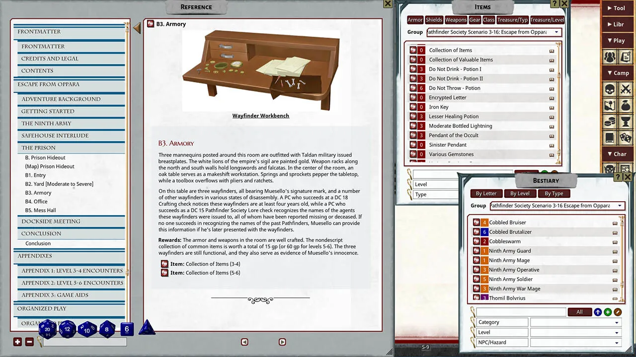 Fantasy Grounds - Pathfinder 2 RPG - Pathfinder Society Scenario #3-16: Escape from Oppara Screenshot 0