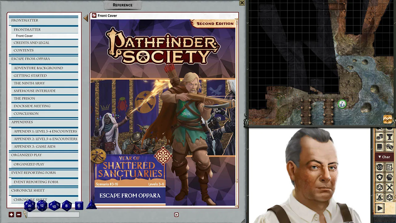 Fantasy Grounds - Pathfinder 2 RPG - Pathfinder Society Scenario #3-16: Escape from Oppara Screenshot 3