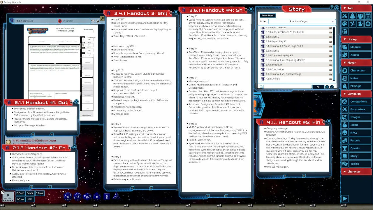 Fantasy Grounds - Starfinder RPG - Society Scenario #4-08: Precious Cargo Screenshot 1