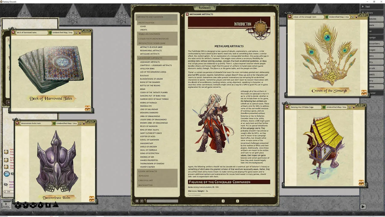 Fantasy Grounds - Pathfinder RPG - Campaign Setting: Artifacts & Legends Screenshot 4