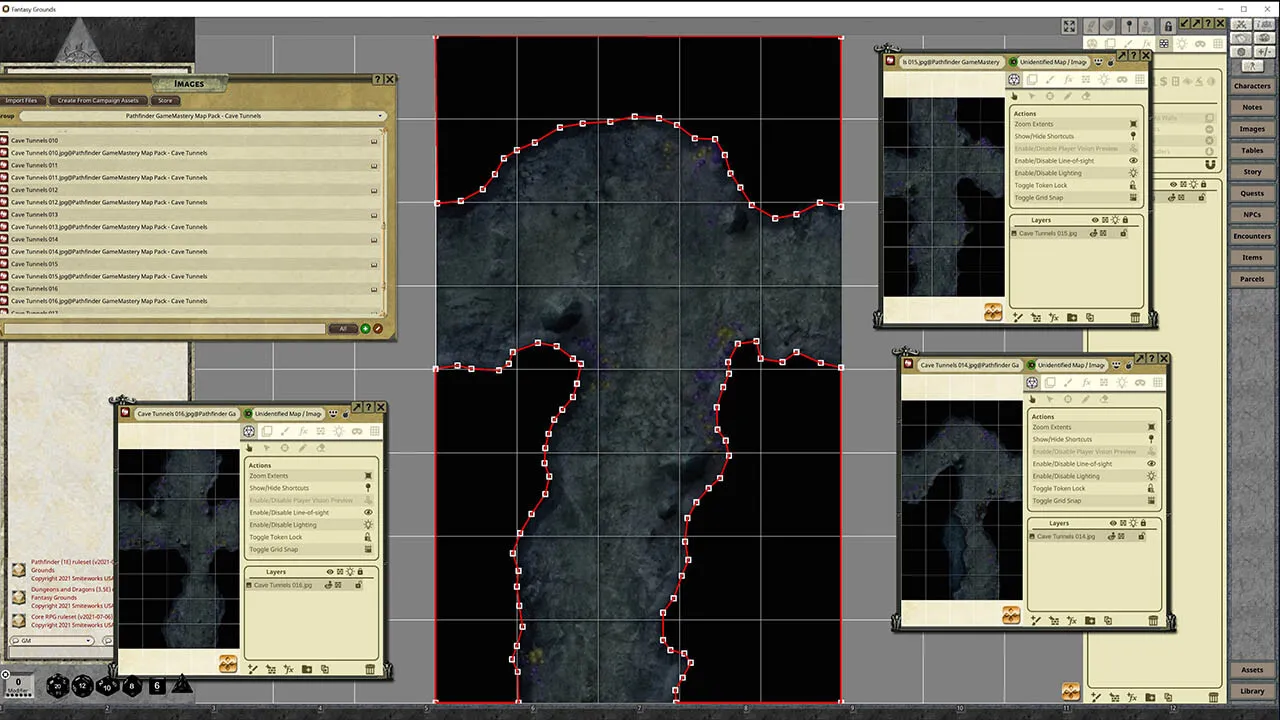 Fantasy Grounds - Pathfinder RPG - GameMastery Map Pack: Cave Tunnels Screenshot 3