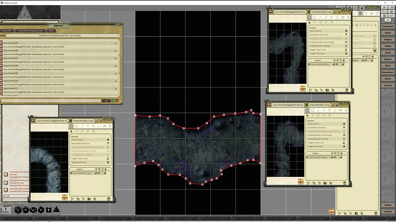 Fantasy Grounds - Pathfinder RPG - GameMastery Map Pack: Cave Tunnels Screenshot 2