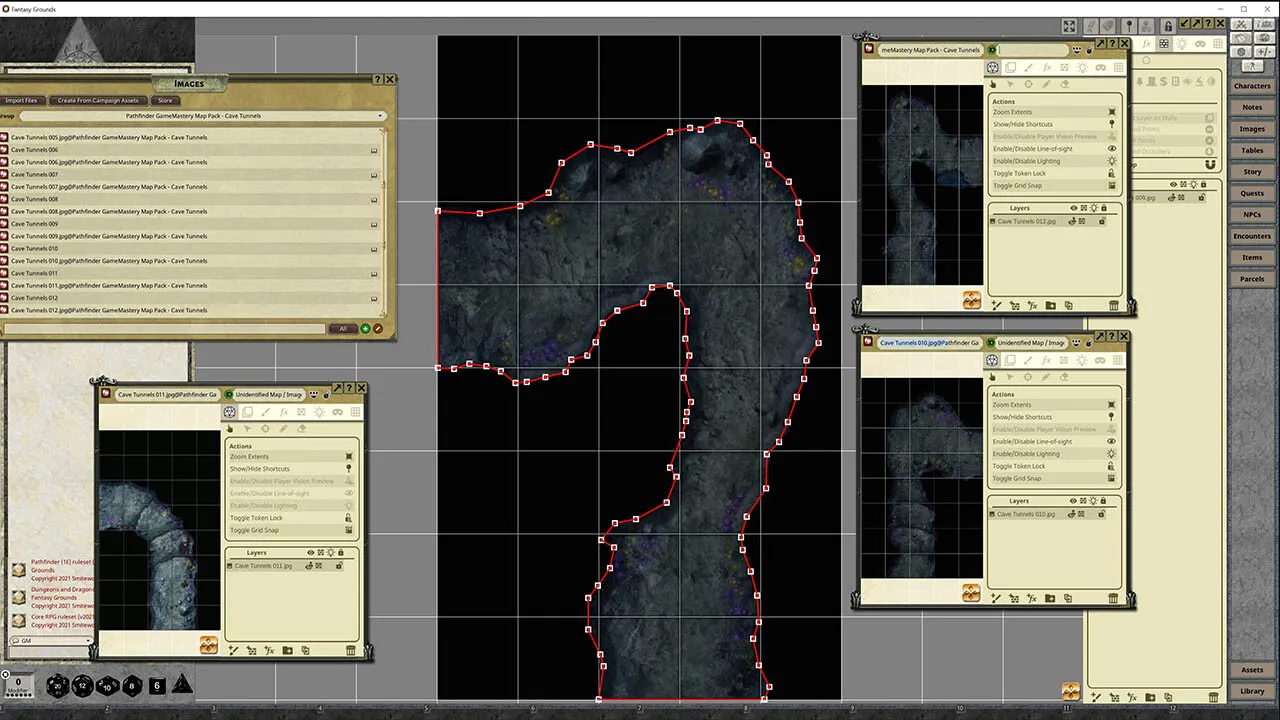 Fantasy Grounds - Pathfinder RPG - GameMastery Map Pack: Cave Tunnels Screenshot 4