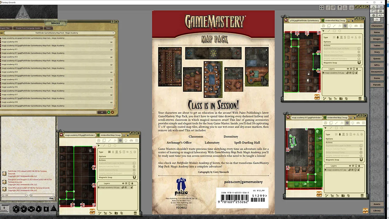 Fantasy Grounds - Pathfinder RPG - GameMastery Map Pack: Magic Academy Screenshot 1