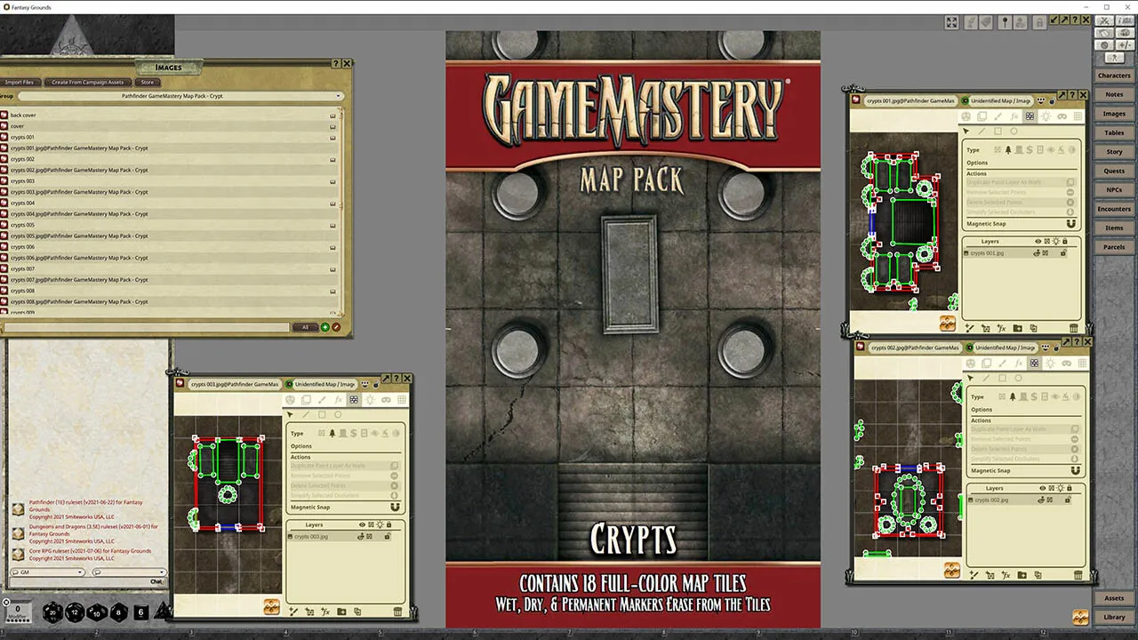 Fantasy Grounds - Pathfinder RPG - GameMastery Map Pack: Crypts Screenshot 4