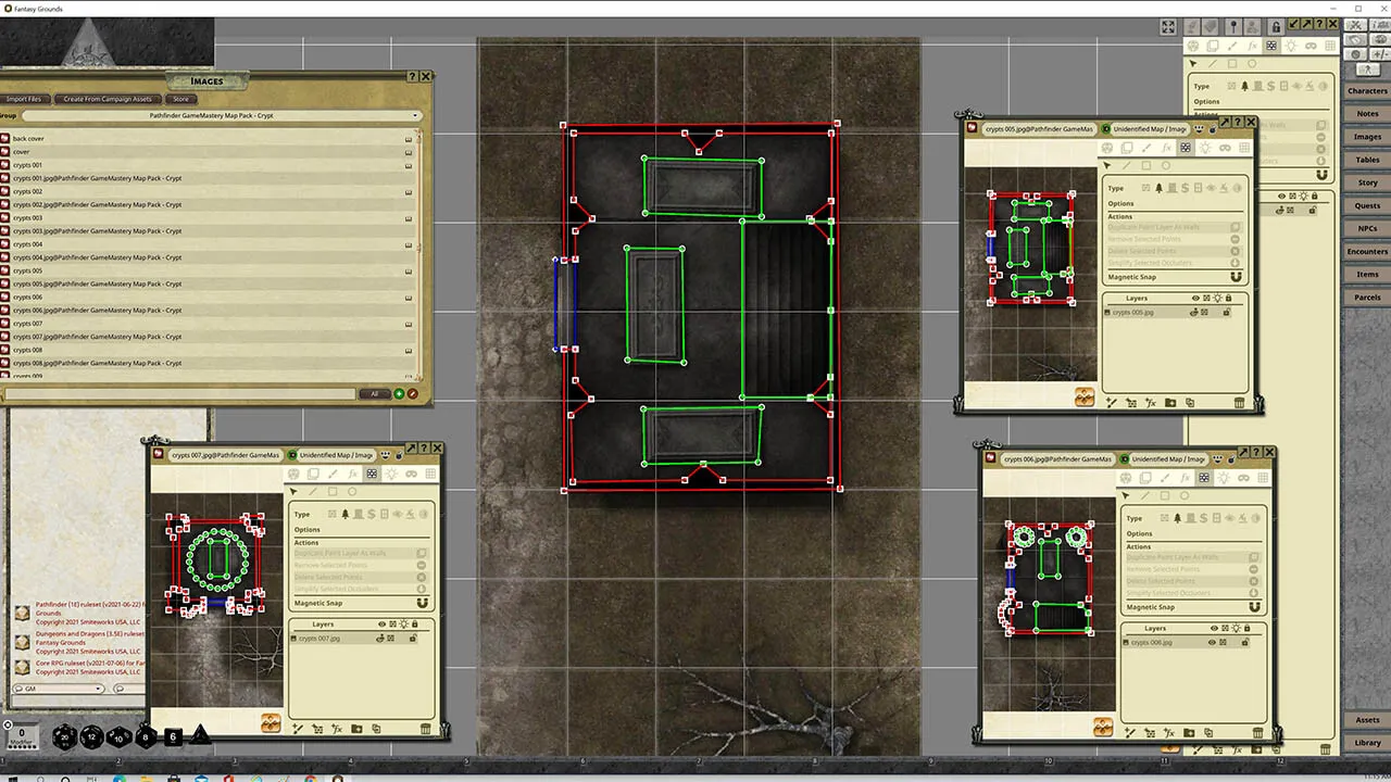 Fantasy Grounds - Pathfinder RPG - GameMastery Map Pack: Crypts Screenshot 3