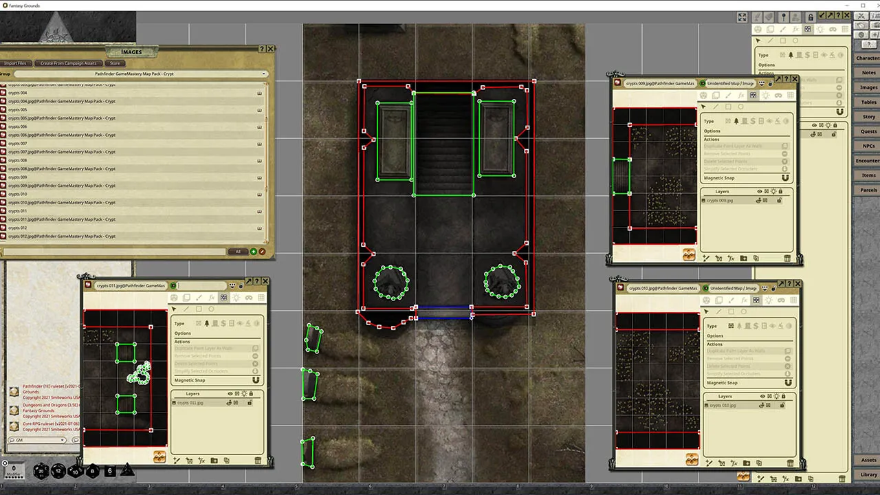 Fantasy Grounds - Pathfinder RPG - GameMastery Map Pack: Crypts Screenshot 1