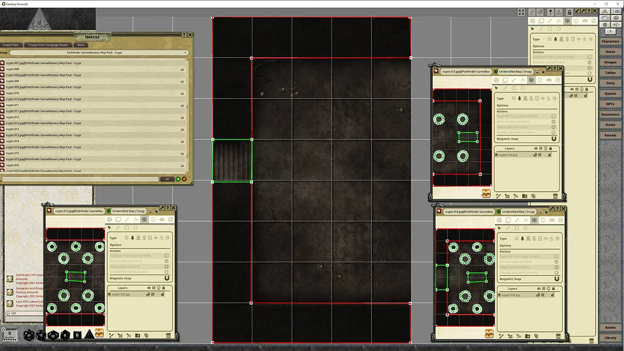 Fantasy Grounds - Pathfinder RPG - GameMastery Map Pack: Crypts Screenshot 2