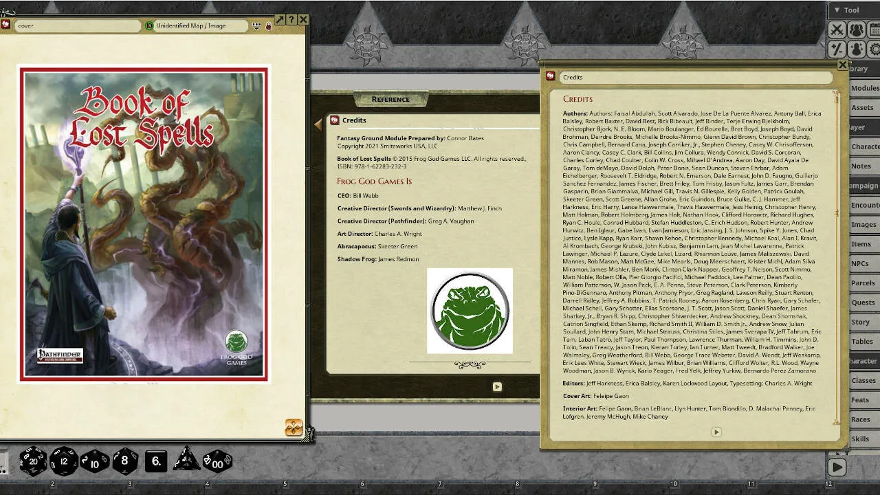 Fantasy Grounds - Book of Lost Spells Screenshot 1