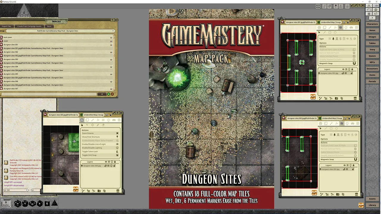 Fantasy Grounds - Pathfinder RPG - GameMastery Map Pack: Dungeon Sites Screenshot 0