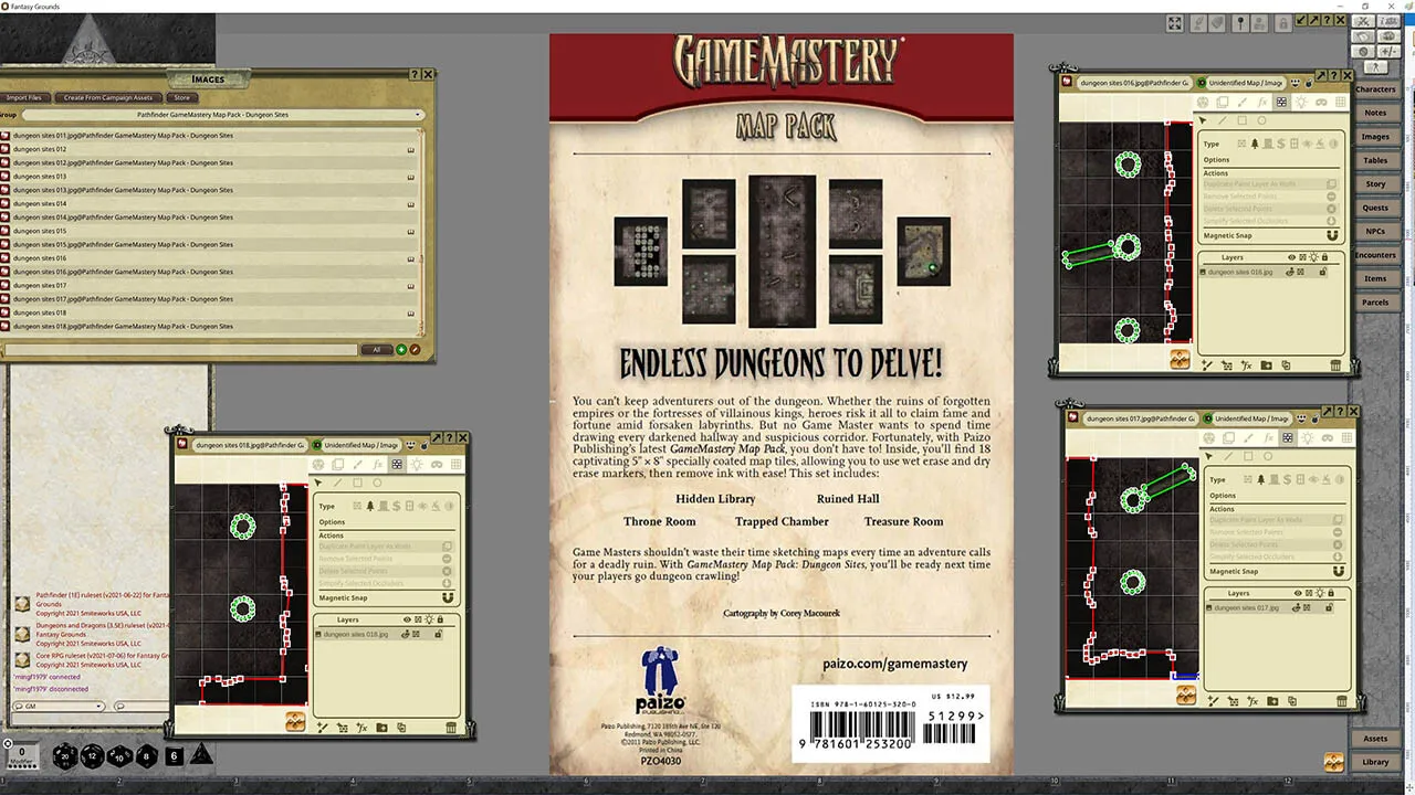 Fantasy Grounds - Pathfinder RPG - GameMastery Map Pack: Dungeon Sites Screenshot 4