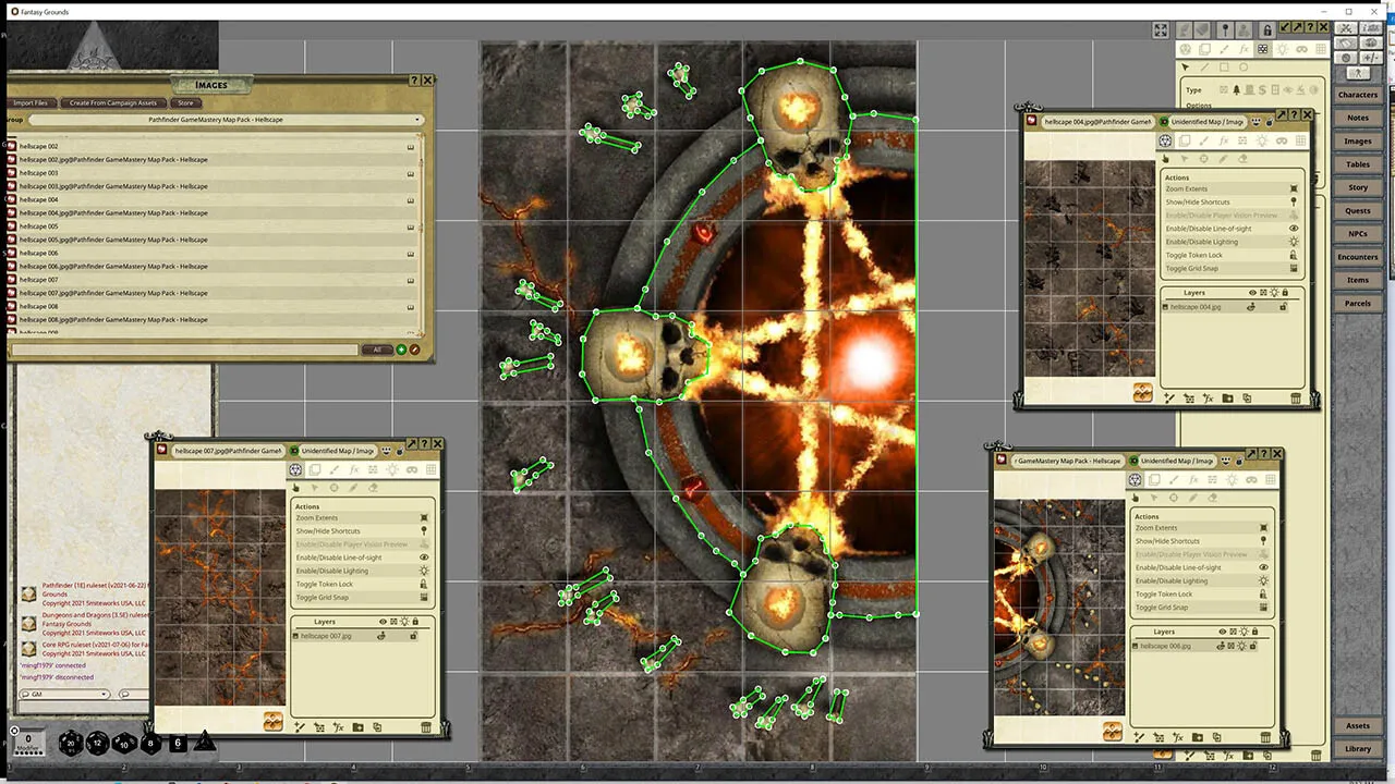 Fantasy Grounds - Pathfinder RPG - GameMastery Map Pack: Hellscapes Screenshot 1
