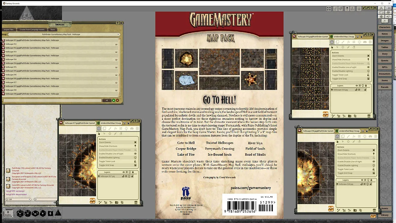 Fantasy Grounds - Pathfinder RPG - GameMastery Map Pack: Hellscapes Screenshot 4