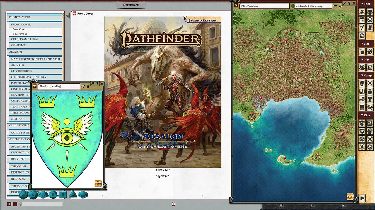Fantasy Grounds - Pathfinder 2 RPG - Pathfinder Lost Omens: Absalom, City of Lost Omens Screenshot 4