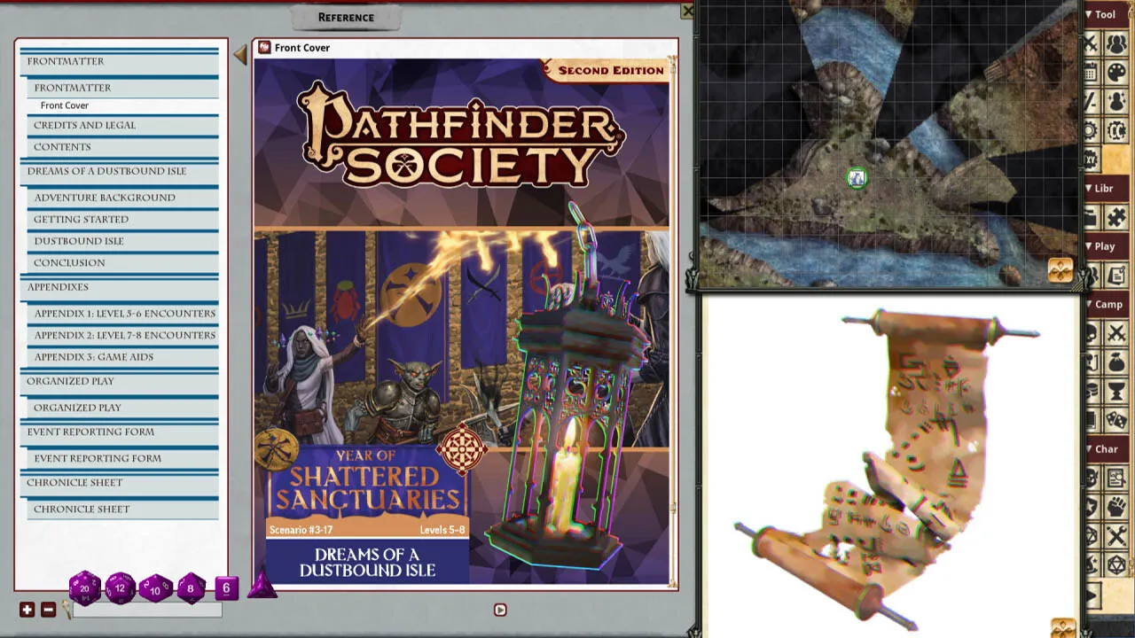 Fantasy Grounds - Pathfinder 2 RPG - Pathfinder Society Scenario #3-17: Dreams of a Dustbound Isle Screenshot 4