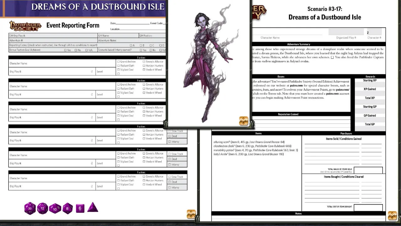 Fantasy Grounds - Pathfinder 2 RPG - Pathfinder Society Scenario #3-17: Dreams of a Dustbound Isle Screenshot 0