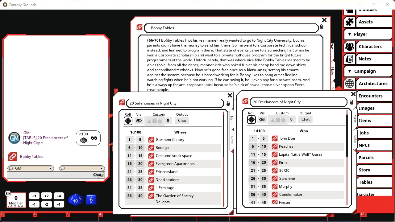 Fantasy Grounds - Cyberpunk RED Data Pack Screenshot 0