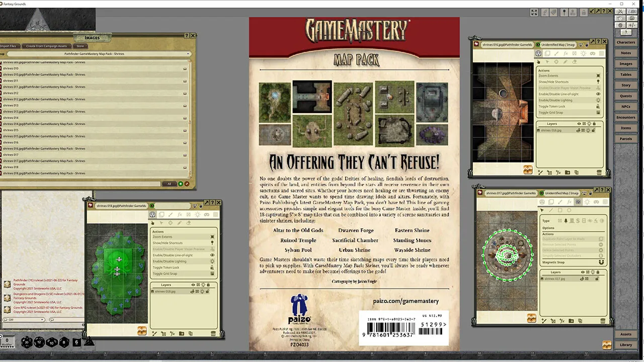 Fantasy Grounds - Pathfinder RPG - GameMastery Map Pack: Shrines Screenshot 3