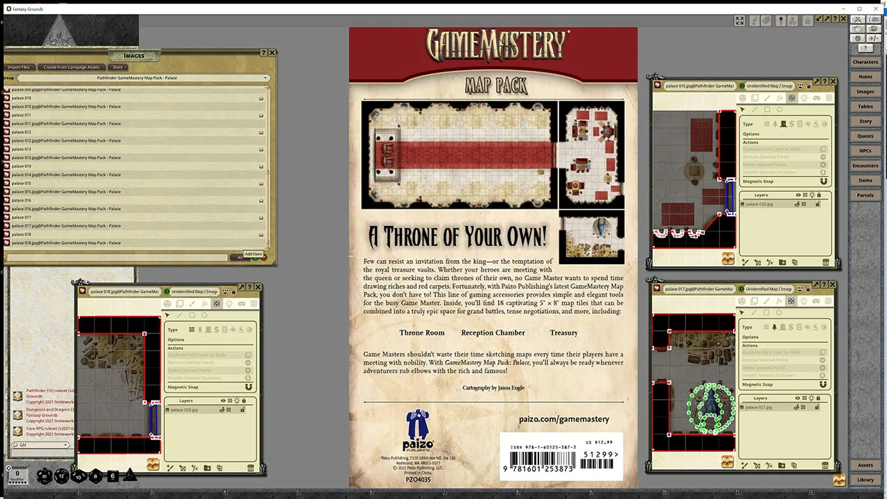 Fantasy Grounds - Pathfinder RPG - GameMastery Map Pack: Palace Screenshot 1