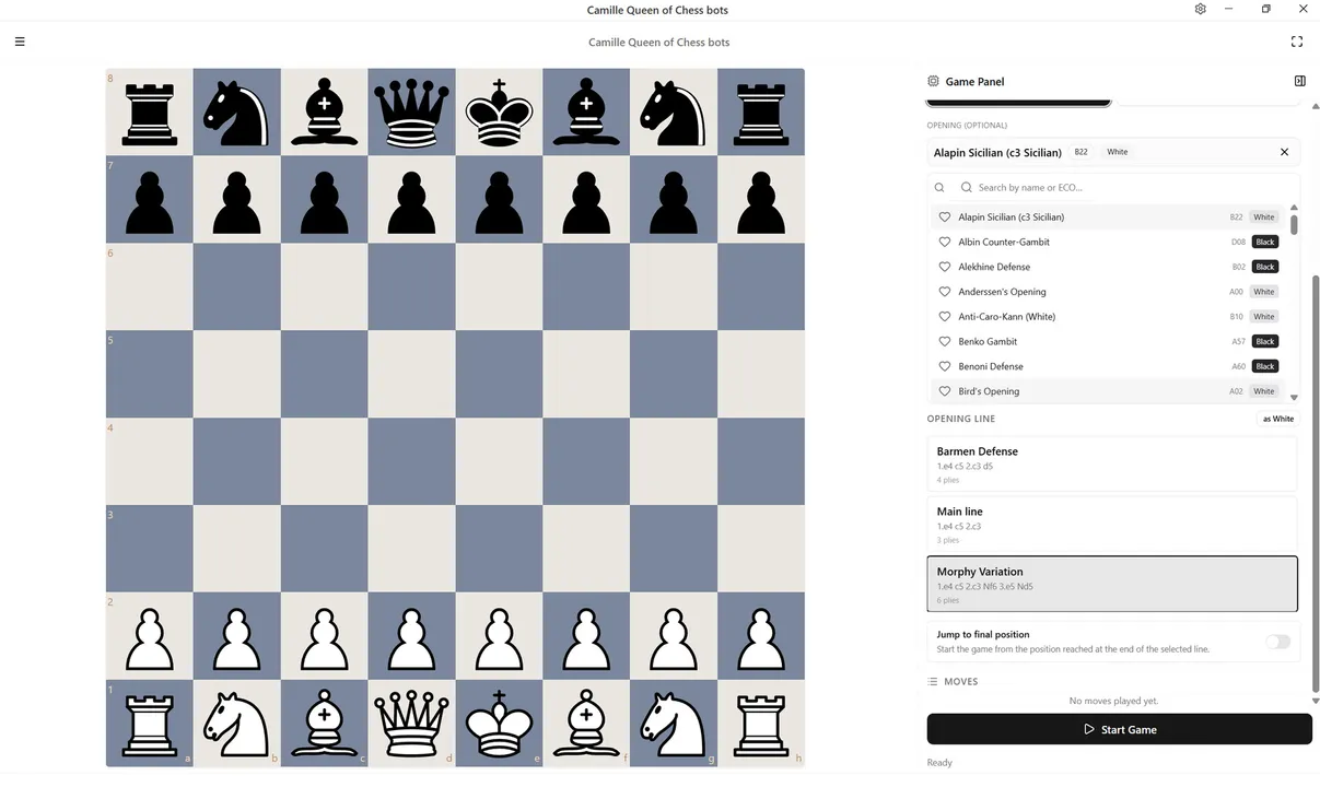Camille Queen of Chess bots Screenshot 4