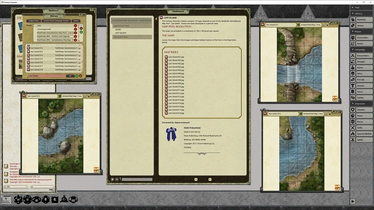 Fantasy Grounds - Pathfinder RPG - GameMastery Map Pack: Lost Island Screenshot 0